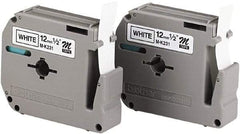 Brother - 1/2" Wide, White Label Tape - For Label Maker - Exact Tool & Supply