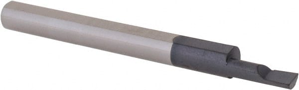 Scientific Cutting Tools - 0.12" Min Bore Diam, 0.35" Max Bore Depth, 3/16 Shank Diam, Corner Radius Boring Bar - Exact Tool & Supply