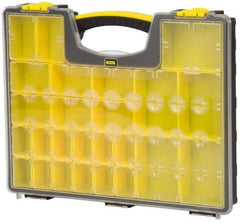 Stanley - 25 Compartment Tool Organizer - 13-1/8" Wide x 16-7/32" Deep x 2-1/8" High, Polypropylene Resin & Acrylonitrile Butadiene Styrene Plastic - Exact Tool & Supply