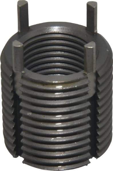 Jergens - 5/8-18 Internal, 7/8-14 External, UNF, 22mm Insert Length, Heavy Duty Keylocking Thread Inserts - Carbon Steel, Zinc Phosphate Finish, Grade C1215, 2B Internal Class of Fit, 2A External Class of Fit, Use Tool 215-064708 - Exact Tool & Supply