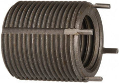 Jergens - M24x3.00 Internal, M33x2.00 External, Metric Coarse, 33mm Insert Length, Heavy Duty Keylocking Thread Inserts - Carbon Steel, Zinc Phosphate Finish, Grade C1215, 6H Internal Class of Fit, 6G External Class of Fit, Use Tool 215-064775 - Exact Tool & Supply
