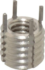 Jergens - 5/16-18 Internal, 1/2-13 External, UNC, 11mm Insert Length, Heavy Duty Keylocking Thread Inserts - Stainless Steel, Passivated Finish, Grade 303, 2B Internal Class of Fit, 2A External Class of Fit, Use Tool 215-064703 - Exact Tool & Supply