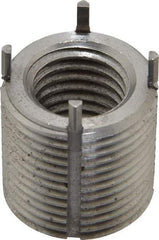 Jergens - 3/4-10 Internal, 1-1/8 - 12 External, UNC, 1-1/8" Insert Length, Heavy Duty Keylocking Thread Inserts - Stainless Steel, Passivated Finish, Grade 303, 2B Internal Class of Fit, 2A External Class of Fit, Use Tool 215-064709 - Exact Tool & Supply