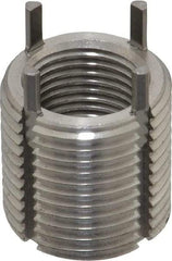 Jergens - 5/8-18 Internal, 7/8-14 External, UNF, 22mm Insert Length, Heavy Duty Keylocking Thread Inserts - Stainless Steel, Passivated Finish, Grade 303, 2B Internal Class of Fit, 2A External Class of Fit, Use Tool 215-064708 - Exact Tool & Supply