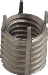 Jergens - 1/2-13 Internal, 5/8-11 External, UNC, 5/8" Insert Length, Thin Wall Keylocking Thread Inserts - Stainless Steel, Passivated Finish, Grade 303, 2B Internal Class of Fit, 2A External Class of Fit, Use Tool 215-064726 - Exact Tool & Supply