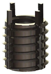 Jergens - M10x1.50 Internal, M16x1.50 External, Metric Coarse, 16mm Insert Length, Heavy Duty Keylocking Thread Inserts - Stainless Steel, Passivated Finish, Grade 303, 6H Internal Class of Fit, 6G External Class of Fit, Use Tool 215-064767 - Exact Tool & Supply