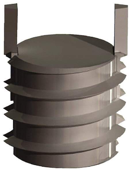 Jergens - 5/16-18 External, UNC, 7.8mm Insert Length, Solid Keylocking Thread Inserts - Stainless Steel, Passivated Finish, Grade 303, 2A External Class of Fit, Use Tool 215-064801 - Exact Tool & Supply