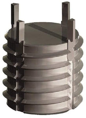 Jergens - 1-12 External, UNF, 22mm Insert Length, Solid Keylocking Thread Inserts - Stainless Steel, Passivated Finish, Grade 303, 2A External Class of Fit, Use Tool 215-064809 - Exact Tool & Supply