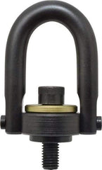 Jergens - 4,000 Lb Load Capacity Safety Engineered Center Pull Hoist Ring - 60 Ft/Lb Torque, 5/8 - 11 Thread, 4140 Alloy Steel, Black Oxide Finish - Exact Tool & Supply