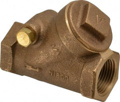 NIBCO - 3/4" Bronze Check Valve - Y-Pattern, FNPT x FNPT, 200 WOG - Exact Tool & Supply