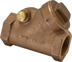 NIBCO - 3/4" Bronze Check Valve - Y-Pattern, FNPT x FNPT, 200 WOG - Exact Tool & Supply
