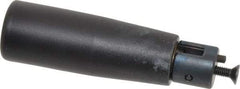 Elesa - M4x0.7 Stem, Revolving (Folding) Handwheel & Machine Handle - Technopolymer Cylindrical Handle, Steel Stem, 2.56" Handle Length, 3.27" OAL - Exact Tool & Supply