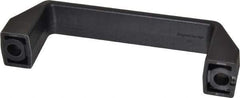 Elesa - 5.19" Center to Center, 1.06" Wide Handle, Black Matte Finish Plastic Pull Handle - 5.9" Long, 1.77" High - Exact Tool & Supply