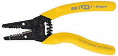 Ideal - 18 to 10 AWG Capacity Wire Stripper - 7" OAL, Cushion Grip Handle - Exact Tool & Supply