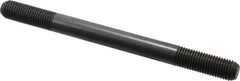 Jergens - M16x2.0 200mm OAL Equal Double Threaded Stud - Alloy Steel, Black Oxide Finish, 47mm Equal Thread Length, Metric - Exact Tool & Supply