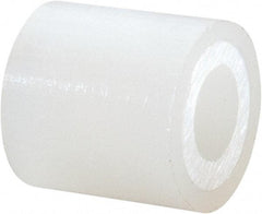 Electro Hardware - 0.089" ID x 3/16" OD, #2 Screw, Grade 101 Nylon Female Unthreaded Circuit Board Spacer - Round Body, Uncoated, 3/16" OAL - Exact Tool & Supply