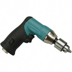 Dynabrade - 1/4" Keyed Chuck - Pistol Grip Handle, 3,600 RPM, 0.4 hp, 90 psi - Exact Tool & Supply