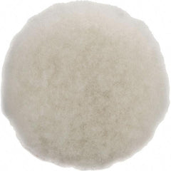Dynabrade - 3" Diam Sheepskin Wool Bonnet Pad - Hook & Loop Attachment - Exact Tool & Supply