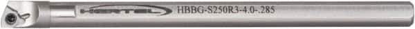 Hertel - 0.26" Min Bore Diam, 6" OAL, 3/16" Shank Diam, HBBG Indexable Boring Bar - 1-7/8" Max Bore Depth, WPGT Insert, Screw Holding Method - Exact Tool & Supply