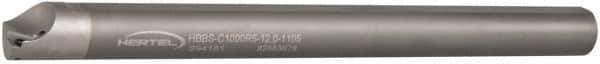 Hertel - 1.105" Min Bore Diam, 12" OAL, 1" Shank Diam, HBBS Indexable Boring Bar - 10" Max Bore Depth, TD.., TP.. Insert, Screw Holding Method - Exact Tool & Supply