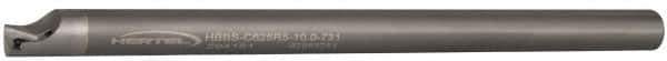 Hertel - 0.731" Min Bore Diam, 10" OAL, 5/8" Shank Diam, HBBS Indexable Boring Bar - 8" Max Bore Depth, TD.., TP.. Insert, Screw Holding Method - Exact Tool & Supply
