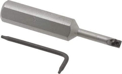 Hertel - 0.208" Min Bore Diam, 2-3/4" OAL, 1/2" Shank Diam, HBBC Indexable Boring Bar - 1" Max Bore Depth, CD.. Insert, Screw Holding Method - Exact Tool & Supply
