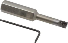 Hertel - 0.285" Min Bore Diam, 2-3/4" OAL, 1/2" Shank Diam, HBBC Indexable Boring Bar - 1-1/4" Max Bore Depth, CD.. Insert, Screw Holding Method - Exact Tool & Supply