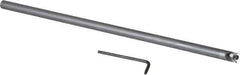 Hertel - 0.438" Min Bore Diam, 10" OAL, 3/8" Shank Diam, HBBQ Indexable Boring Bar - 3-3/4" Max Bore Depth, TPC.. Insert, Screw Holding Method - Exact Tool & Supply