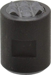 Fairlane - 10-32 Thread, 1/2" Diam, 0.651" High, Threaded, Fine Tooth Grade Diamond Serration Tooth Pattern, Carbide Tipped, Round Positioning Gripper - 3/16" Flat Width, Uncoated - Exact Tool & Supply