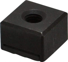 Fairlane - 1/2" Square, 10-32 Thread, 3/8" High, Fine Tooth Grade, Diamond Serration, Carbide-Tipped, Square Positioning Gripper - 0.03 x 45A° Chamfer - Exact Tool & Supply