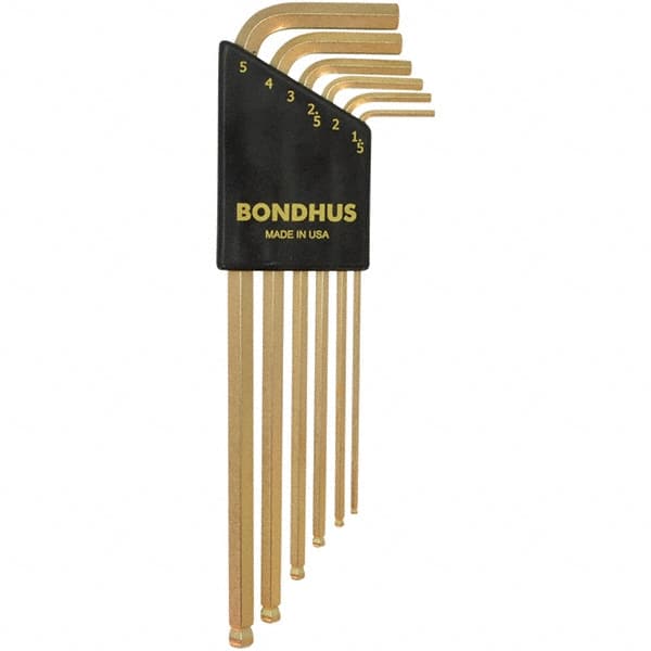 Bondhus - Hex Key Sets Tool Type: Hex Handle Type: L-Key Long Arm - Exact Tool & Supply