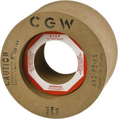 Camel Grinding Wheels - 1" Wide x 12" Diam, Type 1 Feed Wheel - 5" Hole Size, 80 Grit, Hardness R - Exact Tool & Supply