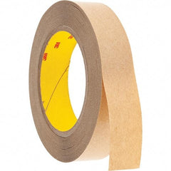 3M - 1" x 36 Yd Acrylic Adhesive Double Sided Tape - 4 mil Thick, Clear, Polyester Film Liner - Exact Tool & Supply
