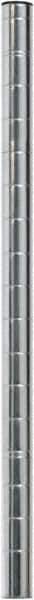 Eagle MHC - 1" Wide, 18 High, Open Shelving Accessory/Component - Zinc, Zinc Finish, 1" Deep, Use with Eagle MHC Shelving - Exact Tool & Supply
