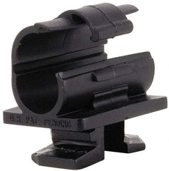 ZSI - 3/8" Tube Diam, Cushion Clamp - Black, 175 Lb Capacity, Polyamide - Exact Tool & Supply