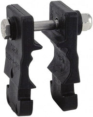 ZSI - 3/4" Pipe, Cushion Clamp - Black, 200 Lb Capacity, Glass Filled Nylon 6 - Exact Tool & Supply