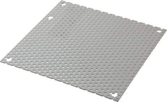 Cooper B-Line - 6-1/4" OAW x 6-1/4" OAH Powder Coat Finish Electrical Enclosure Perforated Panel - 8" x 8" Box, 16 Gauge Steel, Use with 884-1/886-1 - Exact Tool & Supply