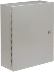 Cooper B-Line - Steel Standard Enclosure Hinge Flat Cover - NEMA 1, 12" Wide x 12" High x 6" Deep - Exact Tool & Supply