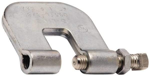 Cooper B-Line - 3/4" Max Flange Thickness, 3/8" Rod Steel C-Clamp with Locknut - 300 Lb Capacity, ASTM A1011 Carbon Steel - Exact Tool & Supply