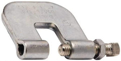 Cooper B-Line - 3/4" Max Flange Thickness, 3/8" Rod Steel C-Clamp with Locknut - 300 Lb Capacity, ASTM A1011 Carbon Steel - Exact Tool & Supply