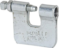 Cooper B-Line - 3/4" Max Flange Thickness, 1/2" Rod Steel C-Clamp with Locknut - 380 Lb Capacity, ASTM A1011 Carbon Steel - Exact Tool & Supply