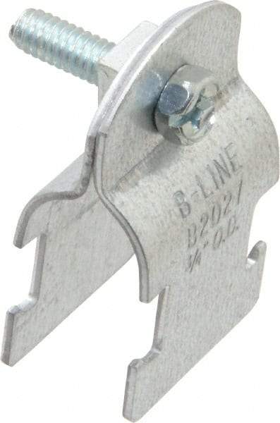 Cooper B-Line - 3/4" Pipe, 16 Gauge, Grade ASTM A1011," Pipe or Conduit Clamp - Zinc Plated, 400 Lb Capacity, All Conduit - Exact Tool & Supply