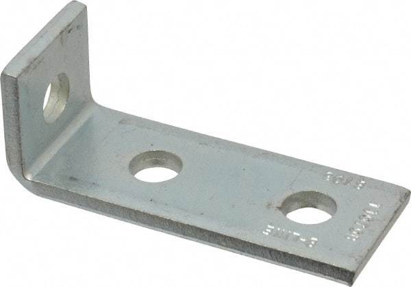 Cooper B-Line - Zinc Plated Carbon Steel 90° Strut Fitting - 1/2" Bolt, 3 Holes, Used with Cooper B Line Channel & Strut (All Sizes Except B62 & B72) - Exact Tool & Supply