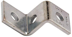 Cooper B-Line - Zinc Plated Carbon Steel Z Strut Fitting - 1/2" Bolt, 3 Holes, Used with Cooper B Line Channel & Strut (All Sizes Except B62 & B72) - Exact Tool & Supply