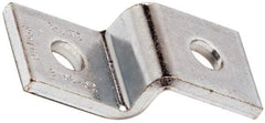 Cooper B-Line - Zinc Plated Carbon Steel Z Strut Fitting - 1/2" Bolt, 2 Holes, Used with Cooper B Line Channel & Strut (All Sizes Except B62 & B72) - Exact Tool & Supply