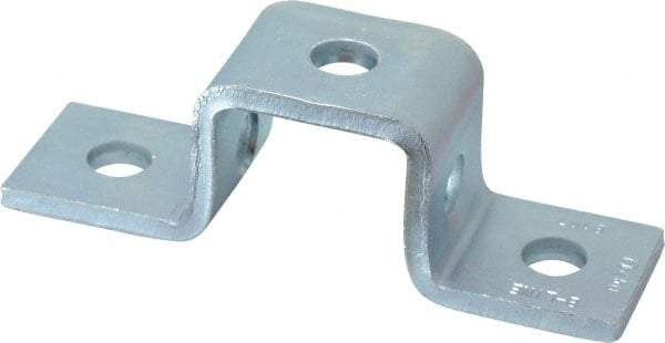 Cooper B-Line - Zinc Plated Carbon Steel Bracket Strut Fitting - 1/2" Bolt, 5 Holes, Used with Cooper B Line Channel & Strut (All Sizes Except B62 & B72) - Exact Tool & Supply