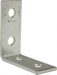 Cooper B-Line - Zinc Plated Carbon Steel 90° Strut Fitting - 1/2" Bolt, 4 Holes, Used with Cooper B Line Channel & Strut (All Sizes Except B62 & B72) - Exact Tool & Supply