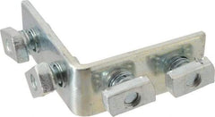 Cooper B-Line - Zinc Plated Carbon Steel 90° Preassembled Strut Fitting - 1/2" Bolt, 4 Holes, Used with Cooper B Line Channel & Strut (All Sizes Except B62 & B72) - Exact Tool & Supply