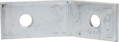 Cooper B-Line - Zinc Plated Carbon Steel 45° Open Angle Strut Fitting - 1/2" Bolt, 2 Holes, Used with Cooper B Line Channel & Strut (All Sizes Except B62 & B72) - Exact Tool & Supply