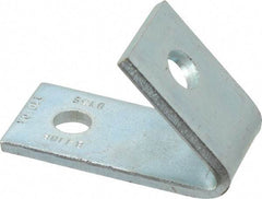 Cooper B-Line - Zinc Plated Carbon Steel 45° Closed Angle Strut Fitting - 1/2" Bolt, 2 Holes, Used with Cooper B Line Channel & Strut (All Sizes Except B62 & B72) - Exact Tool & Supply